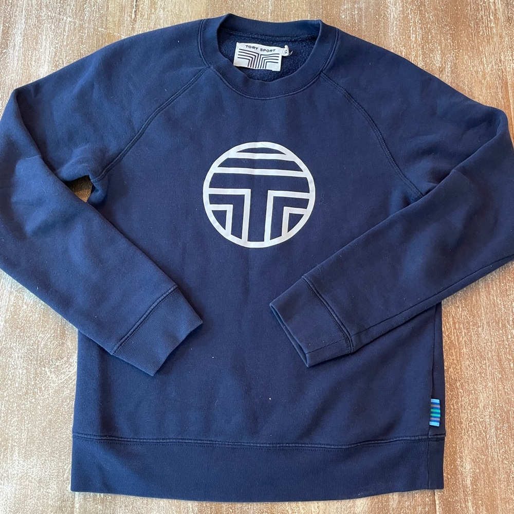 Tory Sport fleece crew neck sweatshirt😍